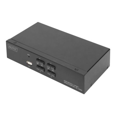 8. KVM-Switch, 4-Port, Einzeldisplay, 4K, HDMI