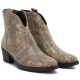 4. Damen-Cowboystiefel Schlangenmuster Gold M.Daszyński MR2382