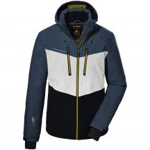 Killtec KSW 45 Herren Skijacke mit abnehmbarer Kapuze und Reißverschluss, blau (38699/872)