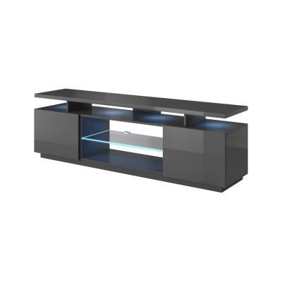 EVA-TV-Schrank 180x40x52 Graphit/Glanzgraphit