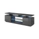 EVA-TV-Schrank 180x40x52 Graphit/Glanzgraphit