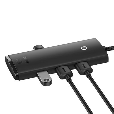 4. Baseus Lite Series HUB 4-Port (USB-A zu 4xUSB-A 3.0) 2m schwarz (WKQX030201)