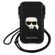 Karl Lagerfeld Saffiano Ikonik Karl's Head Handtasche - Schwarz