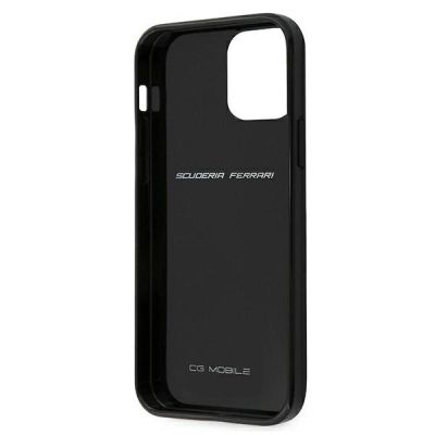 6. Ferrari FERCAHCP12SBK iPhone 12 mini 5.4" schwarz/schwarz Hardcase On Track Real Carbon