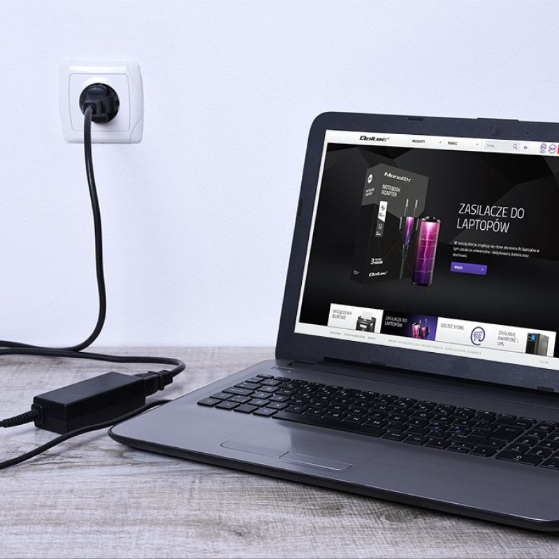 4. Qoltec 50076.90W Netzteil für Toshiba Notebooks (19 V; 4,9 A; 90 W; 5,5 mm x 2,5 mm)
