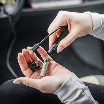 7. Ledlenser P3R Schwarze LED-Schlüsselanhänger-Taschenlampe