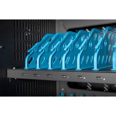 5. DIGITUS mobiler Schrank auf Rollen zum Laden von Notebooks/Tablets bis zu 15,6 Zoll