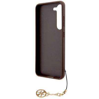 7. Guess 4G Charms Collection Hülle für Samsung Galaxy A35 – braun