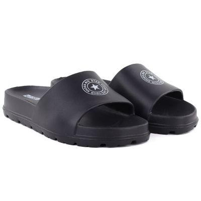 4. Schwarze Damen-Flip-Flops mit Plateau für Strand und Pool, Big Star TT274A043