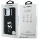 8. Karl Lagerfeld Silikon-MagSafe-Hülle mit Karl-Sketch-Motiv für iPhone 16 Pro Max – Schwarz