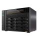 7. NAS Asustor AS6808T; Tower; 8x (3,5" SATA HDD/ 2,5" SSD); AMD Ryzen Embedded V3C14; 16 GB ECC DDR5 SODIMM (max. 64 GB), 2x 10GbE, 2x 5GbE, 4x M.2 2280 NVMe PCIe 4.0, 2x USB 4.0, 2x USB 3.2 Gen, 1x optionale 10GbE-Karte