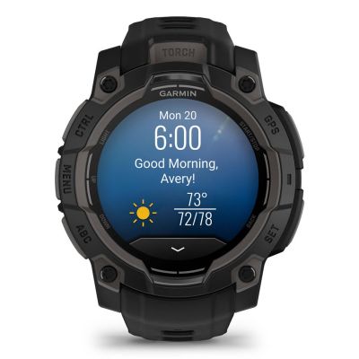22. Sportuhr Garmin Instinct 3 AMOLED 45 mm Schwarz