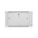 3. Lanberg WF01-6606-10S einteiliger Schrank (6 HE; 368 mm / 600 mm / 600 mm; Wandmontage; Glas; 19 Zoll; grau)