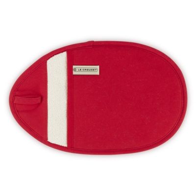 Le Creuset Topflappen/Ofenhandschuh, 1 Stück, rot, Baumwolle