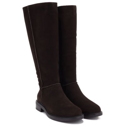 4. Damen-Lederstiefel im Officer-Stil, schokoladenbraun, Sergio Leone KZ-27-S