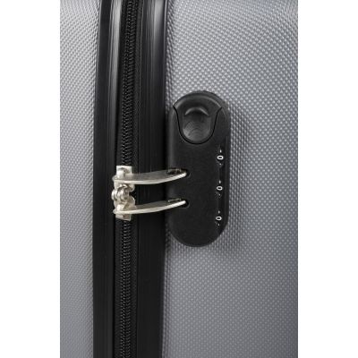 53. 3er-Set Koffer (18, 22, 26 Zoll), silberfarben, Slazenger