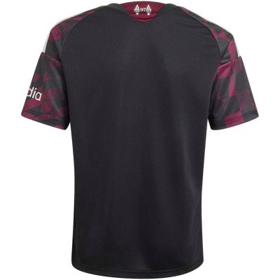 3. adidas Liverpool FC 26/27 Auswärtstrikot für Kinder, Schwarz und Rosa KB8284