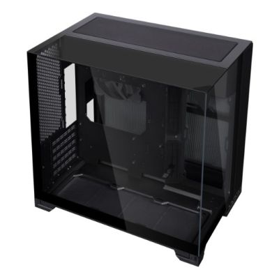 Lian Li O11 Vision-M PC-Gehäuse, Micro-ATX, gehärtetes Glas – schwarz