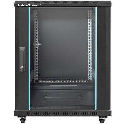 6. QOLTEC Rack-Schrank 19" | 15 HE | 600 x 855 x 600 mm | Sicherheitstür