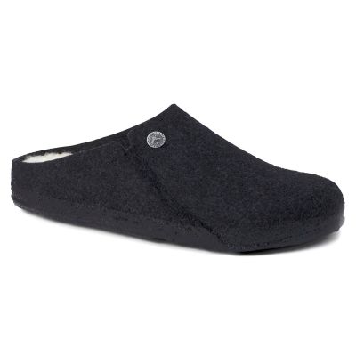 Birkenstock Anthrazit Wollfilz-Isolierpantoffeln für Damen/Herren schmal (1015084)