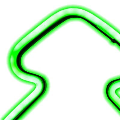 3. Neon-Weihnachtsbaum grün, 87 LEDs, batteriebetrieben, 16 x 91 cm, LUCA