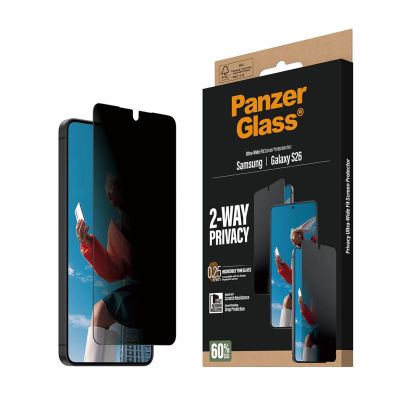 5. PanzerGlass ® 2-Wege-Blickschutzfolie für Samsung Galaxy S26 | Ultra-breite Passform mit EasyAligner Klarsicht-Displayschutzfolie, 1 Stück.
