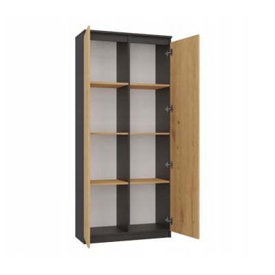 4. RS-80 HEMN BÜROREGAL-SET ANTHRAZIT/ARTISAN