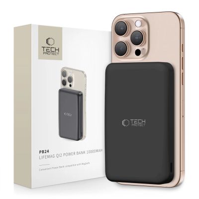 Powerbank Tech-Protect PB24 LifeMag QI2 MagSafe 10000 mAh - schwarz