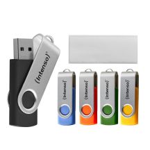 Intenso USB-Stick Office Line 3543595 3.2 5er-Pack – 64 GB USB-Stick, USB Typ-A 3.2 Gen 1 (3.1 Gen 1), mehrfarbig