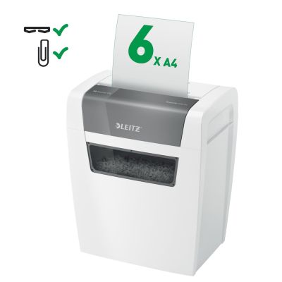 5. Leitz IQ Home Aktenvernichter, P4, 6 Blatt, 15-Liter-Auffangbehälter