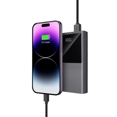 5. Powerbank Tech-Protect PB13 20000 mAh 22,5 W 2x USB-A / USB-C / Lightning mit USB-C / USB-A-Kabel - Grau