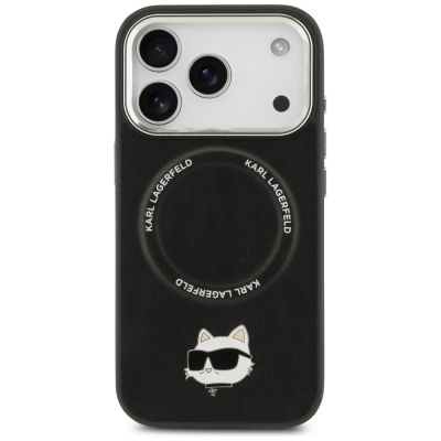 3. Karl Lagerfeld Choupette Pin MagSafe Hülle für iPhone 17 Pro - Schwarz