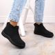 11. Waterproof slip-on snow boots News W EVE438A black