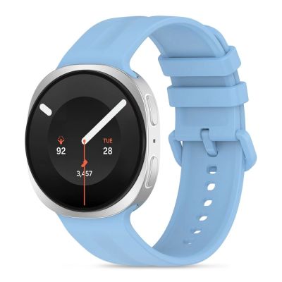Tech-Protect Silikon-Evo-Armband für Samsung Galaxy Watch 40/44/46 mm – Blau