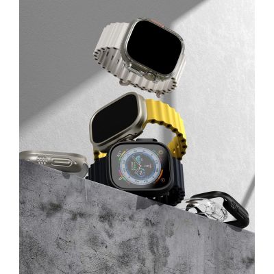 3. Ringke Slim 2er-Pack Hüllen für Apple Watch Ultra 1/2 (49 mm) – Klar & Titan