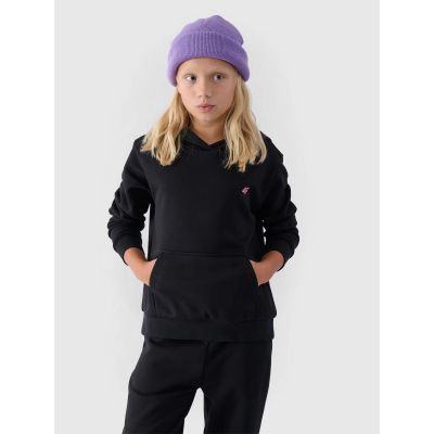 Mädchen-Sweatshirt mit Kapuze, offen, 4F Junior 4FJWMM00TSWSF1316-20S