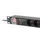 2. LANBERG PDU PRO 19" Rack-Stromleiste (1 HE, 16 A, 7 x 230 V PL, 2 m, Schwarz) PDU-PRO-07E-0200-BK