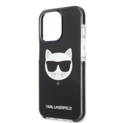 6. Karl Lagerfeld KLHCP13LTPECK iPhone 13 Pro / 13 6.1" Hardcase schwarz/schwarz Choupette Head