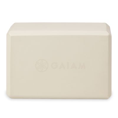3. GAIAM YOGA-BLOCK CALMING GREIGE 66032
