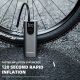 4. Rockbros 42720001001 elektrische Fahrradpumpe mit LED-Anzeige + USB-C – USB-A-Kabel – Schwarz