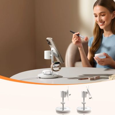 11. Joyroom JR-W23 Qi2 4-in-1 Tischladegerät mit integriertem induktivem Nachtlicht – Weiß