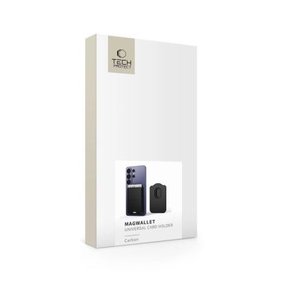 7. Tech-Protect CH02 MagWallet MagSafe magnetische Geldbörse für Telefon – Carbon