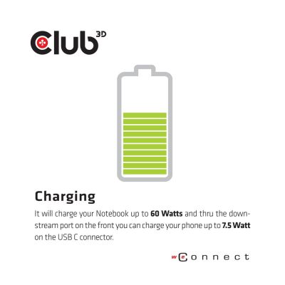 8. CLUB3D CSV-1562 Dockingstation USB 3.2 Gen 1 (3.1 Gen 1) Typ-C Schwarz