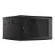 10. Lanberg WF01-6606-10B einteiliger Schrank (6 HE; 368 mm / 600 mm / 600 mm; Wandmontage; Glas; 19 Zoll; schwarz)