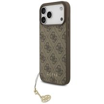 Guess 4G Charms Collection MagSafe Hülle für iPhone 17 Pro Max – braun