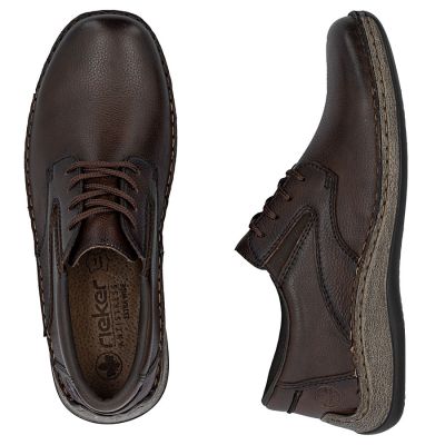 4. Rieker 05211-25 Herren-Komfortschuhe aus braunem Leder