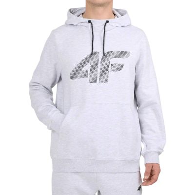 Herren-Sweatshirt 4F M2548, hellgrau meliert, 4FWMM00TSWSM2548, Größe 27M