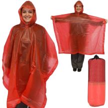 REDCLIFFS REGENMANTEL-PONCHO - ROT