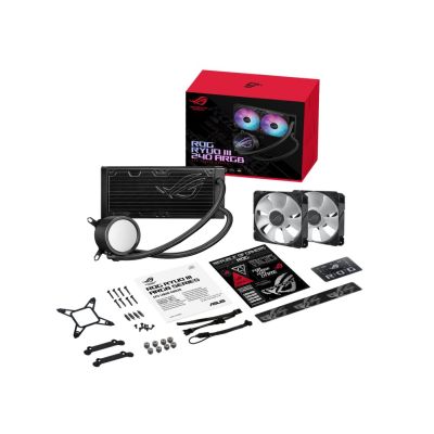 7. ASUS ROG Ryoo III 240 ARGB Prozessor-Flüssigkeitskühlungs-Kit 12 cm Schwarz