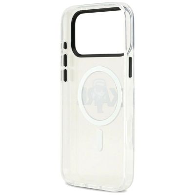 7. Karl Lagerfeld IML Karl Sketch Logo MagSafe Case für iPhone 17 Pro Max - Transparent